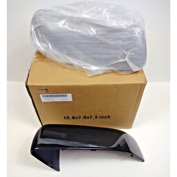 2 Pcs Black Side Mirror Cover Cap Left Right for Land Rover Range Rover LR2 LR4 - Picture 8 of 10